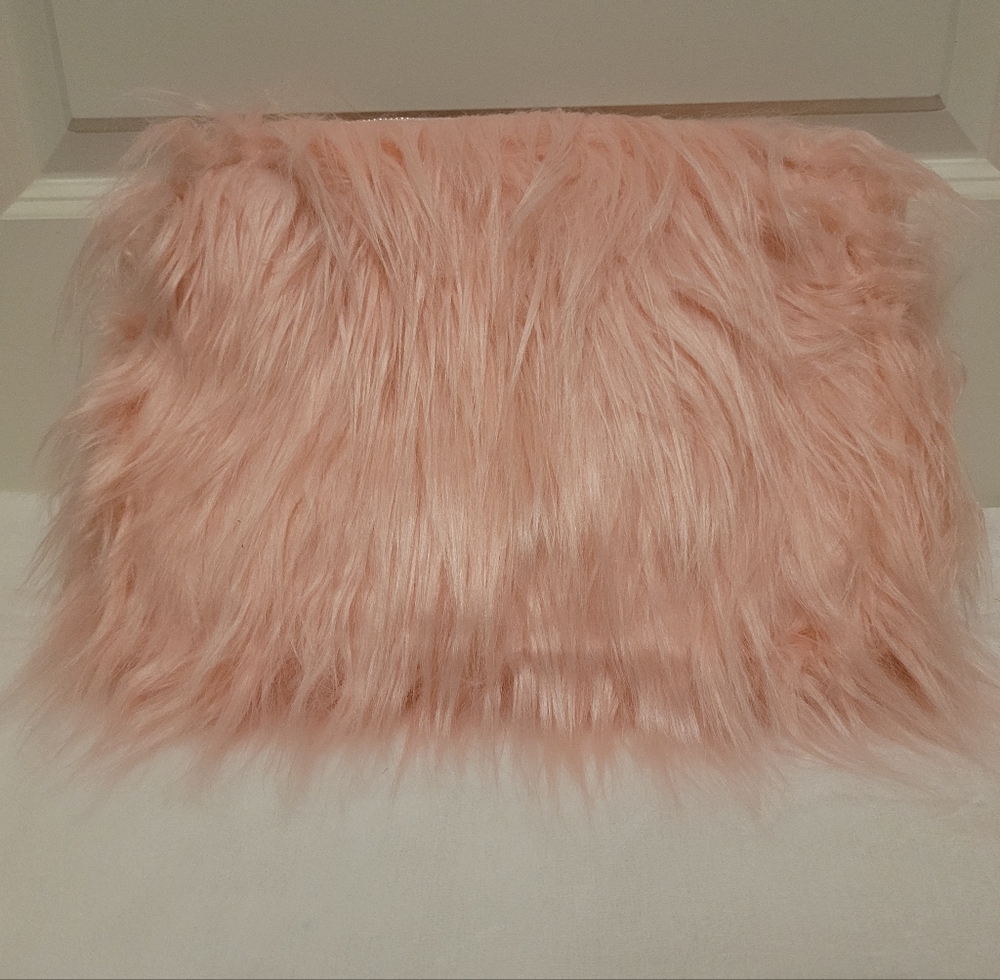 Delia's By Dolls Kill Pink Fur Clutch Bag